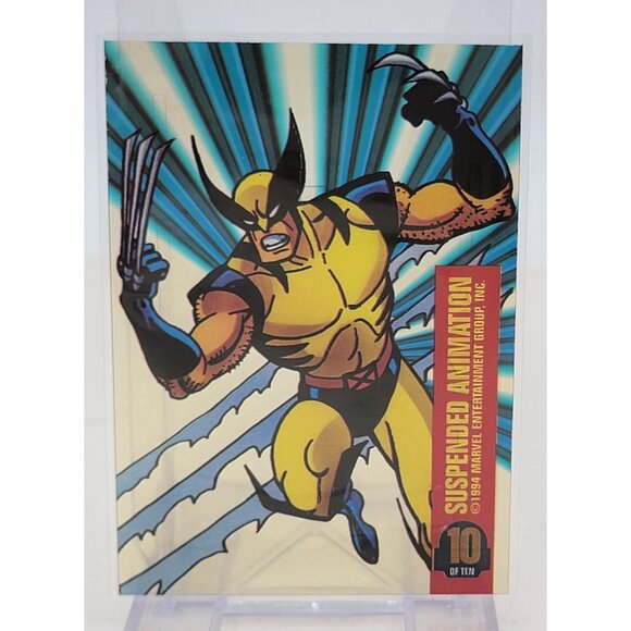 1994 Marvel Universe Wolverine Suspended Animation Card 10 Of 10 Sleeved - Picture 4 of 5